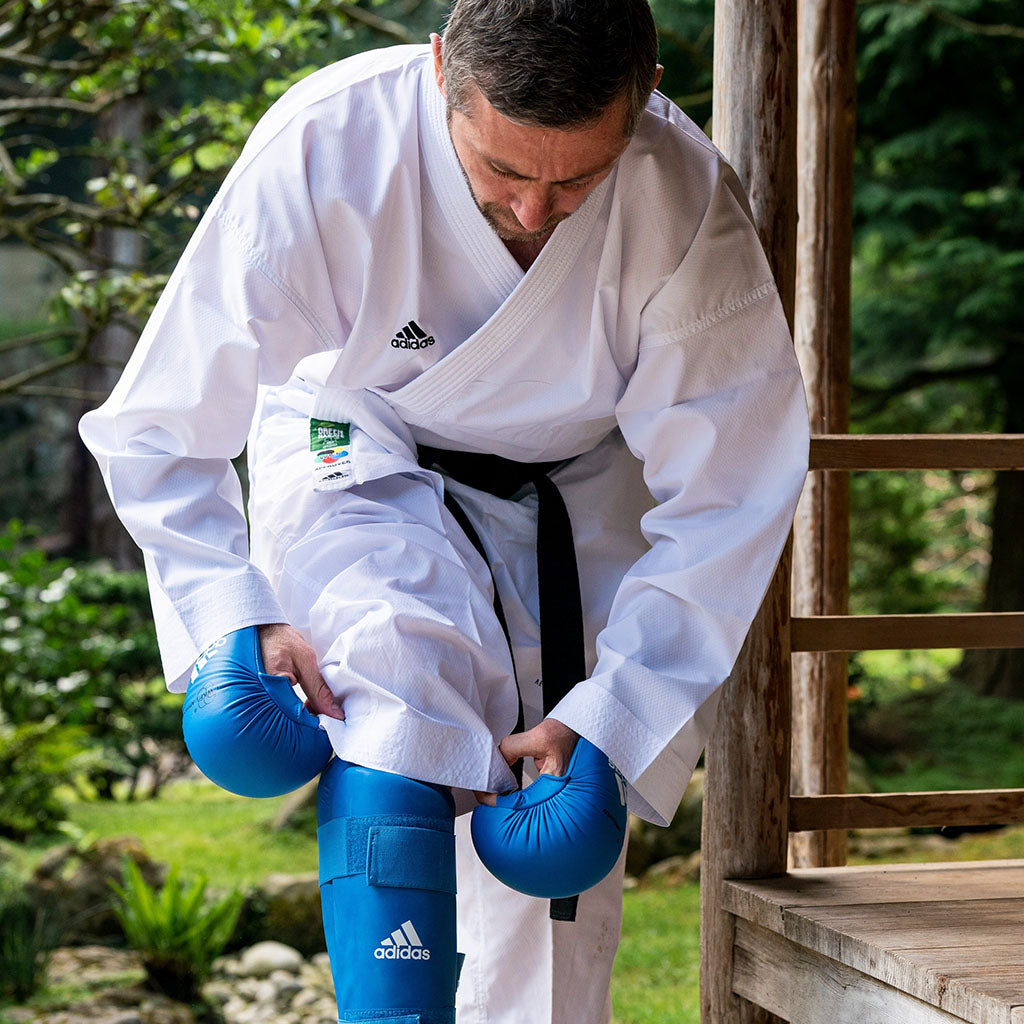 Adidas Protector de canillas, pies y empeines para Karate. Canilleras shinpads para Karate