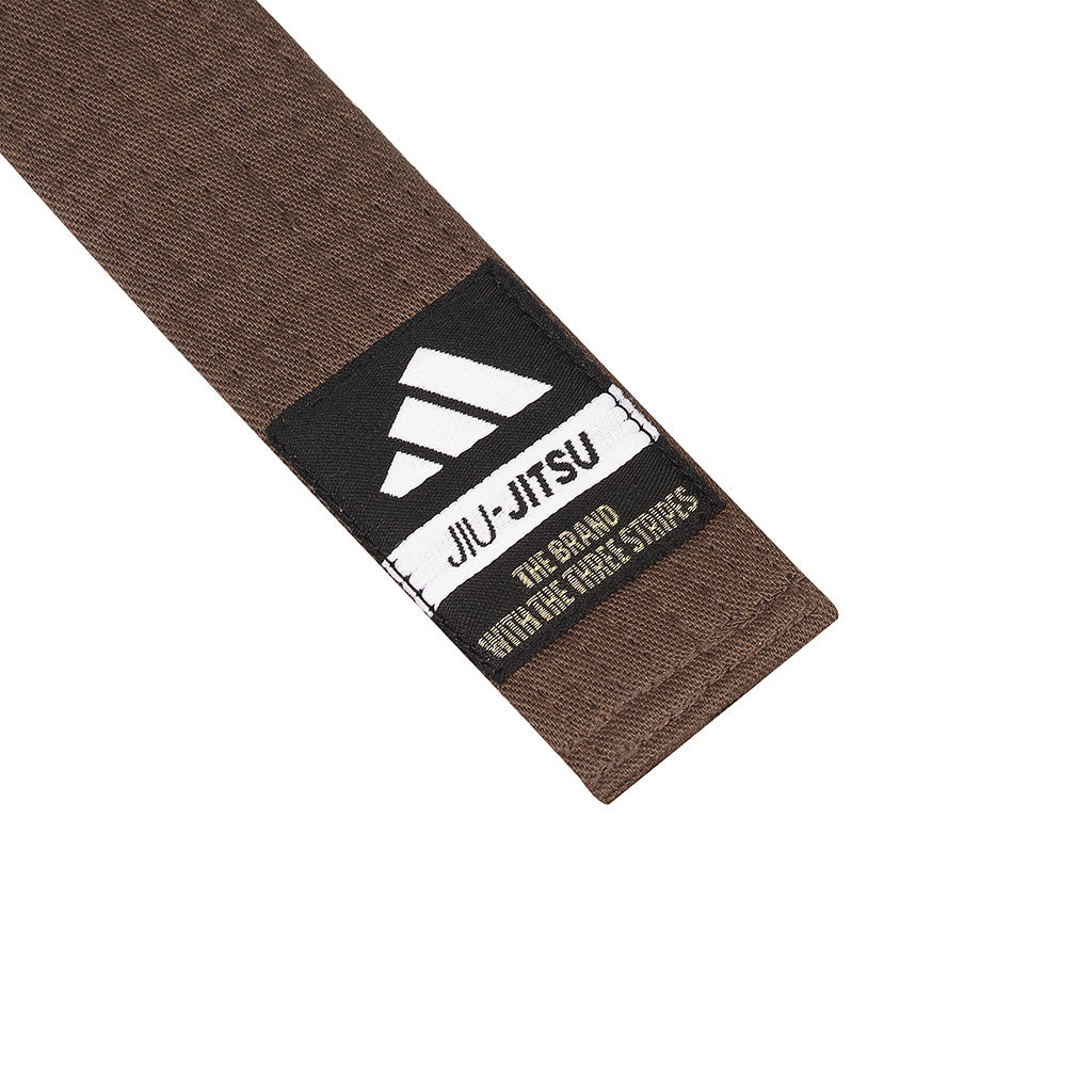 ADIDAS Cinturón BJJ Elite marrón. Faixa para Jiu Jitsu y Luta Livre