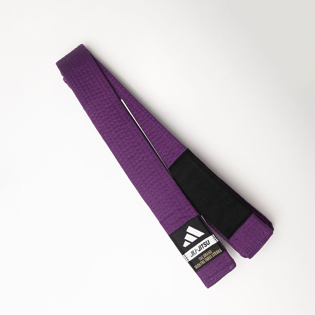 ADIDAS Cinturón BJJ Elite morado. Faixa roxa púrpura para Jiu Jitsu y Luta Livre