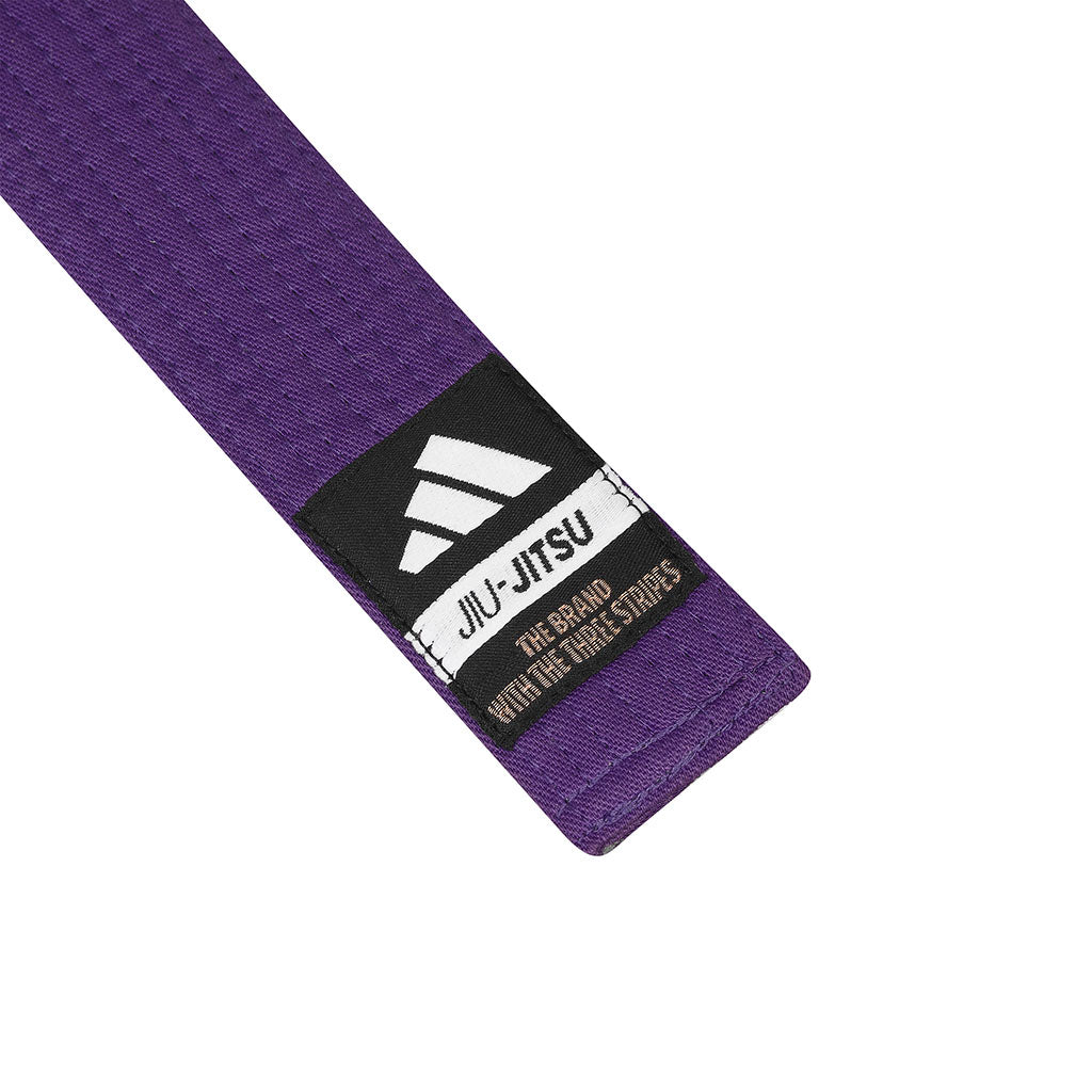 ADIDAS Cinturón BJJ Elite morado. Faixa roxa púrpura para Jiu Jitsu y Luta Livre