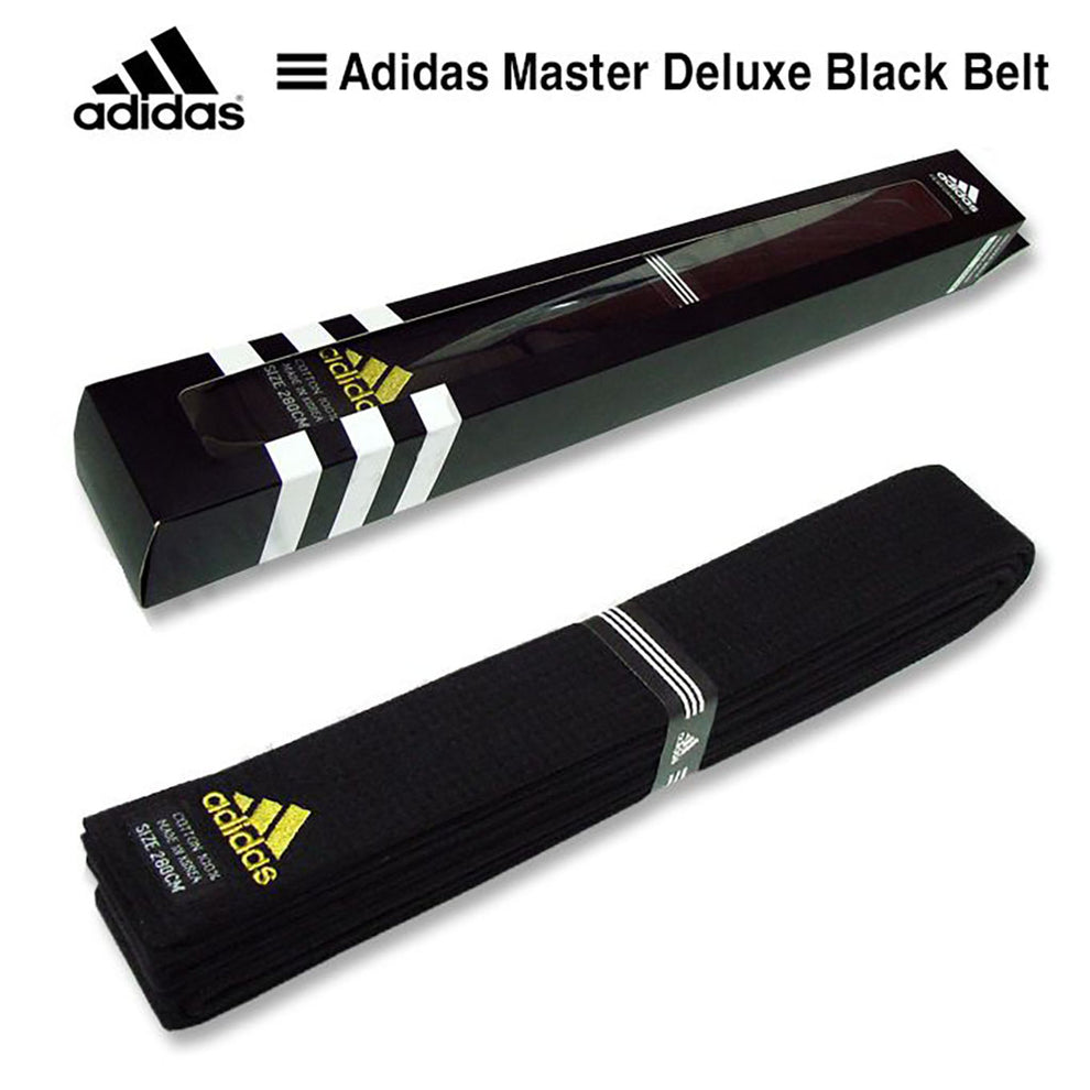 ADIDAS Cintur n Negro Master Deluxe Taekwondo WT Cinturones Taekwondo adidas-cintur-n-negro-master-deluxe-taekwondo-wt-cinturones-taekwondo