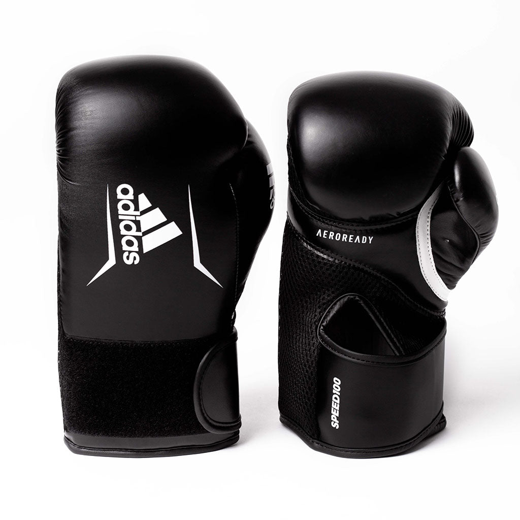 Guante de Boxeo Adidas Hybrid 350 (negro/blanco)