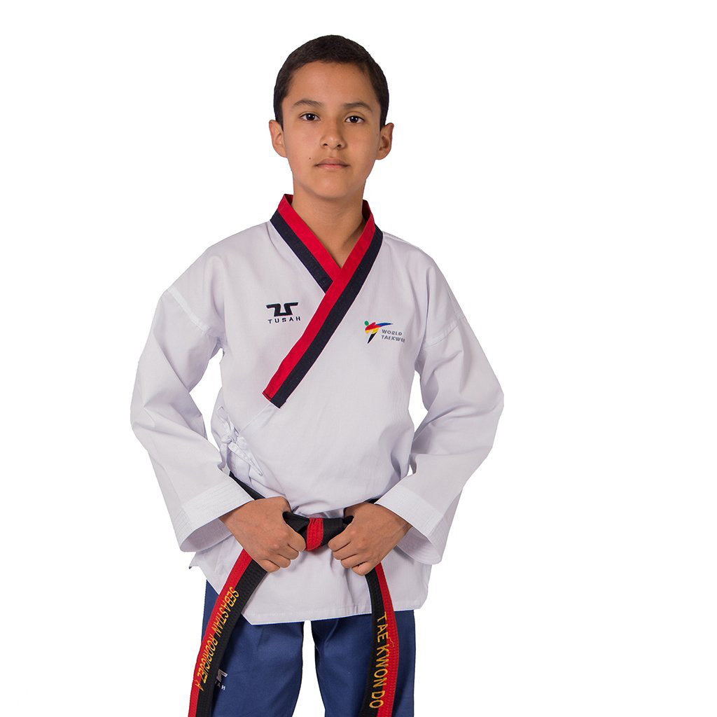 TUSAH EZ-Fit Poomsae Cadete Poom. Uniforme para Taekwondo